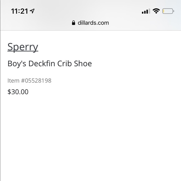 Infant Sperry shoes - Picture 5 of 5